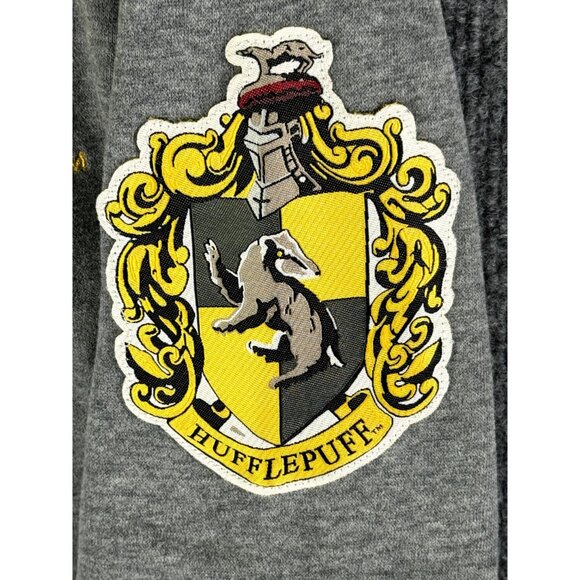 Harry Potter Hufflepuff Size Mediun Sweatshirt Grey Ore-owned - Picture 8 of 9
